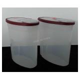 Two Rubbermaid food storage containers, 1.5 gal