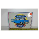 Metal sign, Snap On Tools, bent as shown