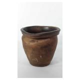 Pottery planter, 8", has some chips around