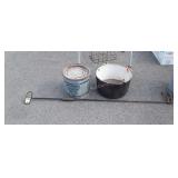 3 piece lot long-handled campfire/fireplace log