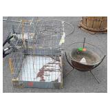 Wire Animal Cage, and Outdoor planter