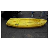 Lifetime Wave, Kayak, 6ft long, yellow in color.
