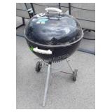 Weber Charcoal Grill, 22" dome type, has clean