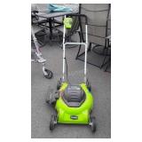 Green Works Electric trim Pushmower, about 18"