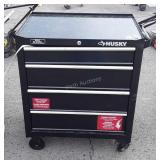 Husky Roller Tool Chest Cabinet, 4 Drawers. Black