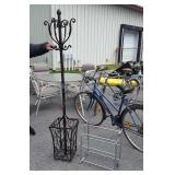 Small stainless shelf piece, and Home Goods