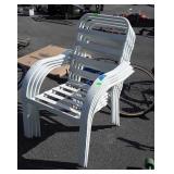 4 Outdoor Chairs, No Cushions, seller code N5