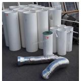 PVC Pipe Lot. Five are 8x24". 17 are 12x39", used