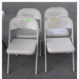 Set of 4 Nice Folding metal chairs