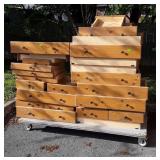 Pine Drawers, 25 total various sizes