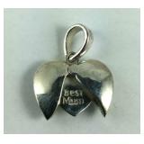 Artisan crafted Sterling "Best Mom" pendant