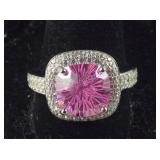 Size 10 Sterling lustro Stella concave cut