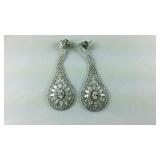 Simulated diamond and white Austrian crystal