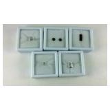 Five assorted gemstones