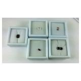 Five assorted gemstones