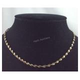 2-Tone Spiral Snake Chain 6.2, grams  Sterling