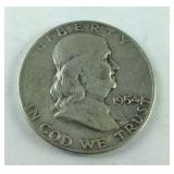 1954 D Franklin Half Dollar