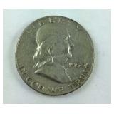 1954 D Franklin Half Dollar