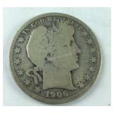 1906-D Barber Half Dollar