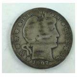 1907 Barber Half Dollar