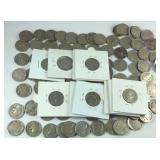 Nickel lot, buffalo nickels and Jefferson Nickels