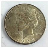 1923 peace dollar