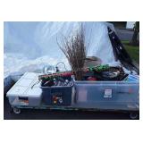 Skid of household Decor, long 52 quart tote,