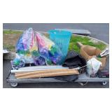 Skid lot hamper, Makita work lights, Nintendo,