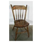 Single mule-eared plank bottom chair.