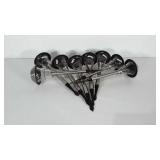 Outdoor solar lights. 8 total. Batteries may need