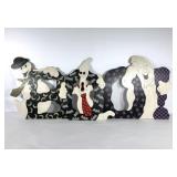 Handcrafted Halloween lawn decorations, BOO with