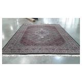 Room Rug, hand made in India, wool pile rug,