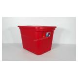 18 gallon Sterlite Storage tote with lid.