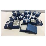 Two large boxes of jewelry boxes approx 200.