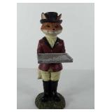 Equestrian fox business card holder, 12.5"