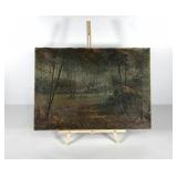 Early painting on canvas, done with all short