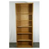 Bookcase, 5 shelves, 7 ft. tall, some missing