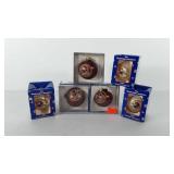 Christmas decor, six Washington Redskins