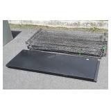 Shelving shelves only, metal and wire Grid type