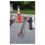 Tiki Torches well used condition and 2 road