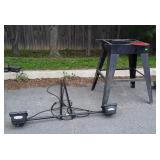 Shop Lot, Dewalt Radial Arm Saw parts with floor