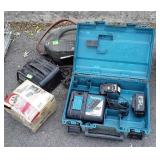 Tools, Battery charger and jumper box, sander,