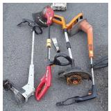 4 Electric string trimmers, non-tested by Hash