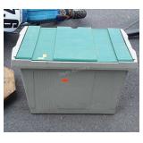 Poly Storage trunk type tote used condition