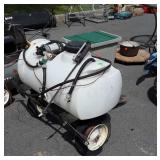 Agri-fab 25 gallon Sprayer rig. Lawn Tractor cart