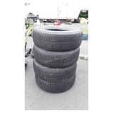4 Automotive Tires, BF Goodrich, P265/70R18, used