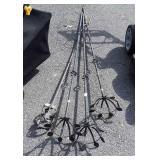 4 Ground stake garden planters