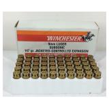 Ammo, Winchester 9mm Luger 147gr jacketed