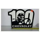 Very heavyweight Chevrolet sign, Photo Steel