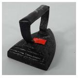 Painted cast sad iron, 6"